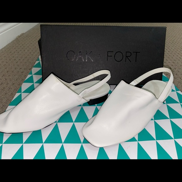 OAK + FORT Shoes - Oak + fort white slip ons